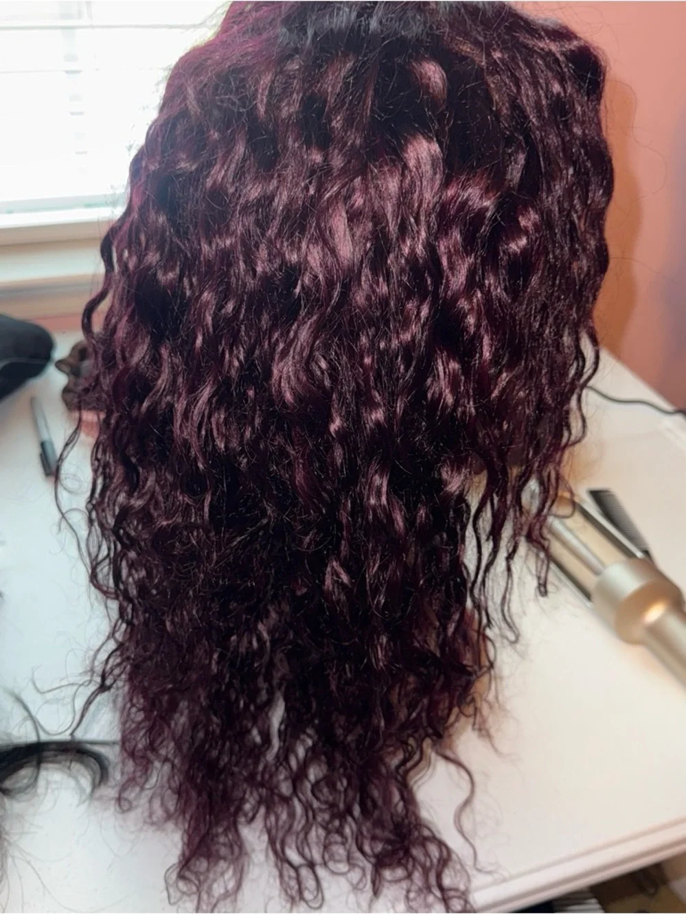 Unice deep burgundy